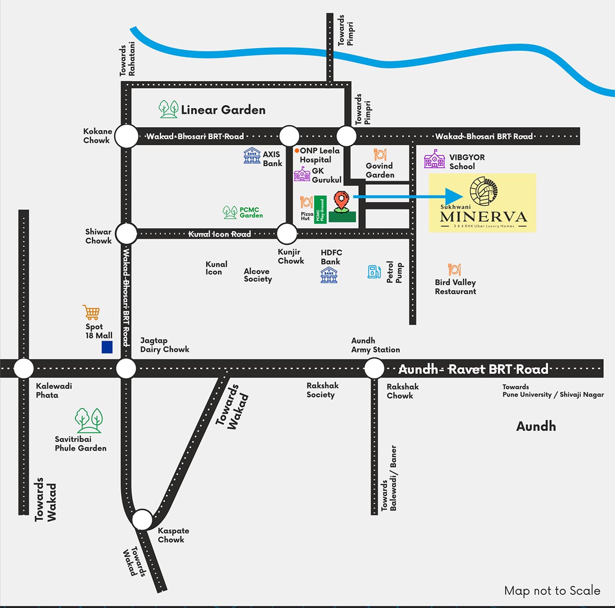 Sukhwani Minerva Location Map